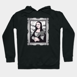 Funny Goth Mona Lisa | Da Vinci Parody Hoodie